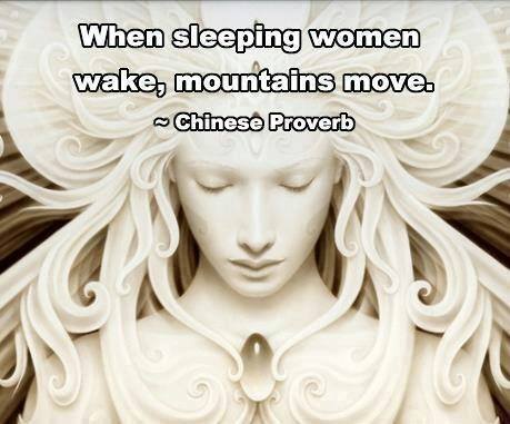 sleeping women waking