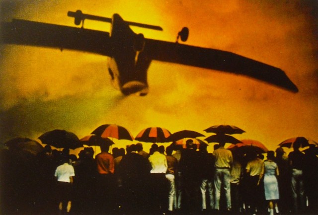 1972 Bill Binzen Photo From DOUBLE TAKE Book SURREALIST Upside Down Airplane