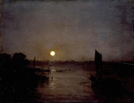 Moonlight, a Study at Millbank exhibited 1797 by Joseph Mallord William Turner 1775-1851