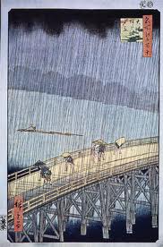 bridge in the rain